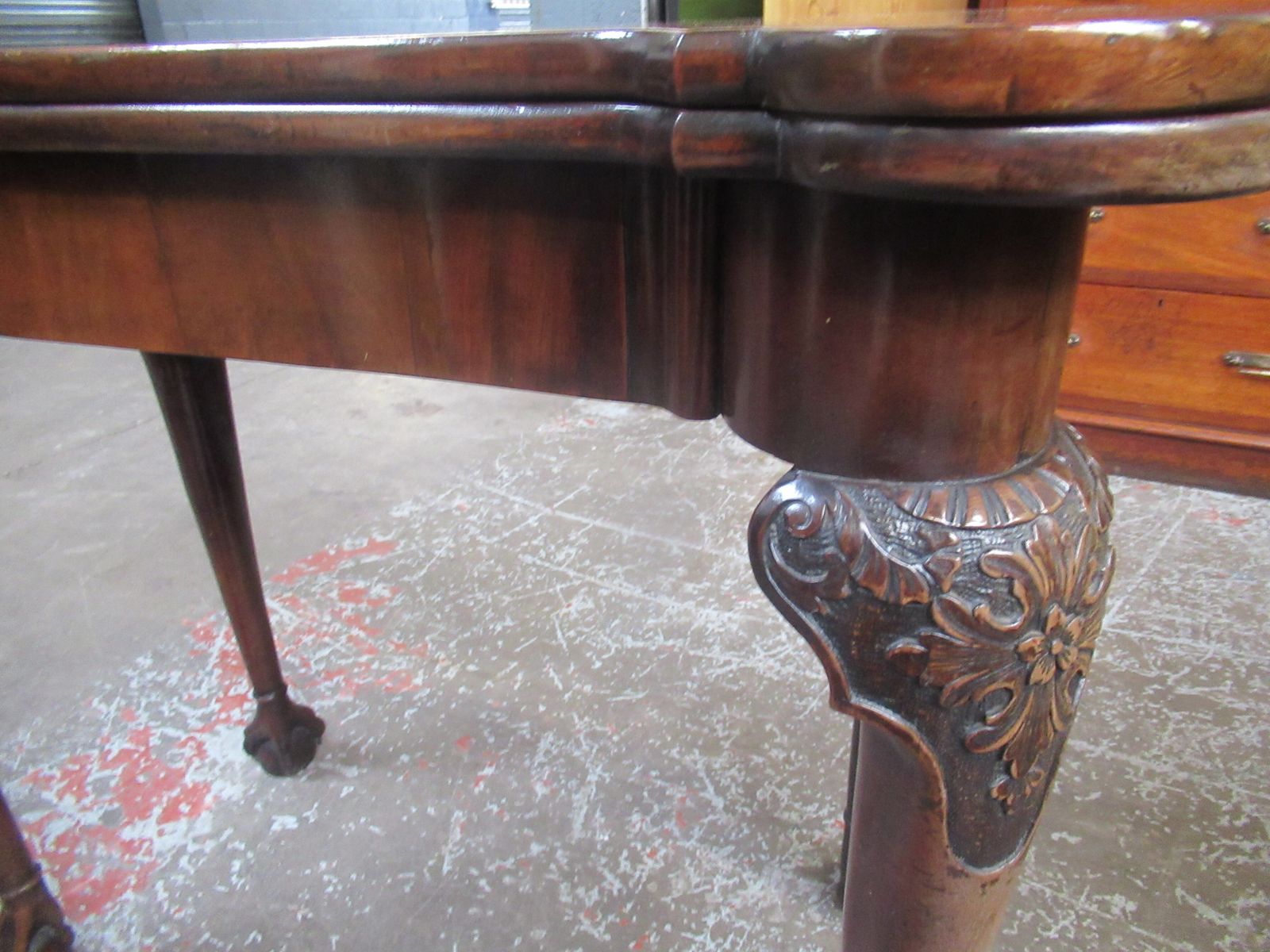 photo vintage Georgian  Mahogany    Card  /  Side Table