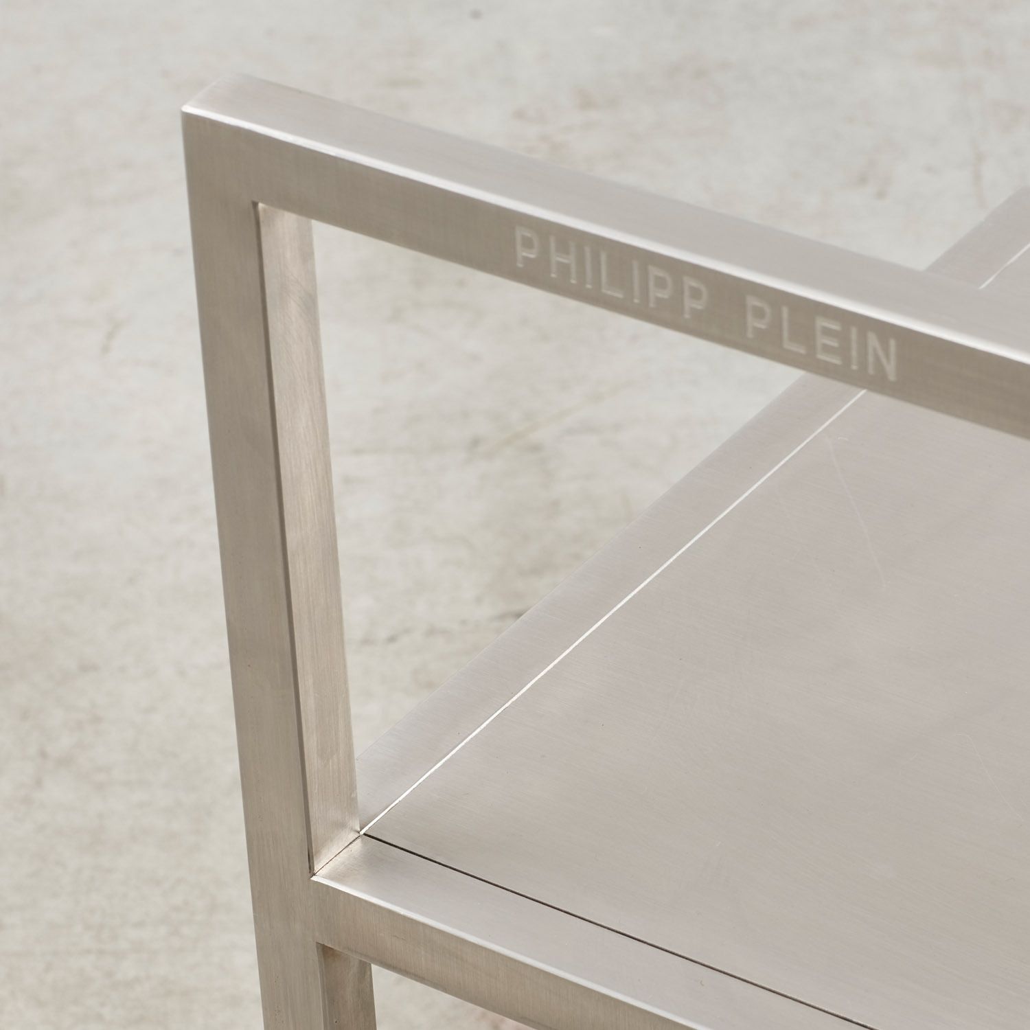 Philipp Plein Chair In Brushed Steel Germany, 2000 photo buy