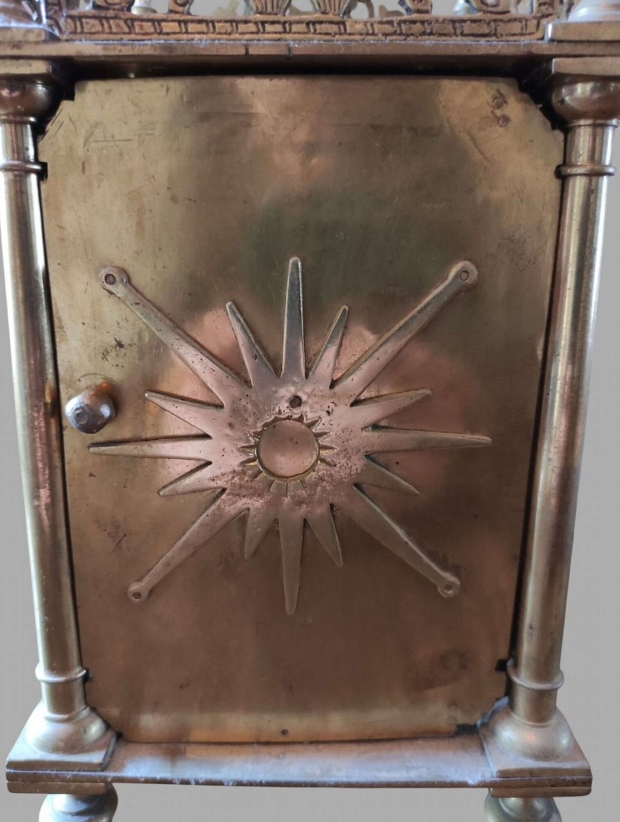 photo furniture An Attractive Brass Lantern Clock By Gray Of Edinburgh