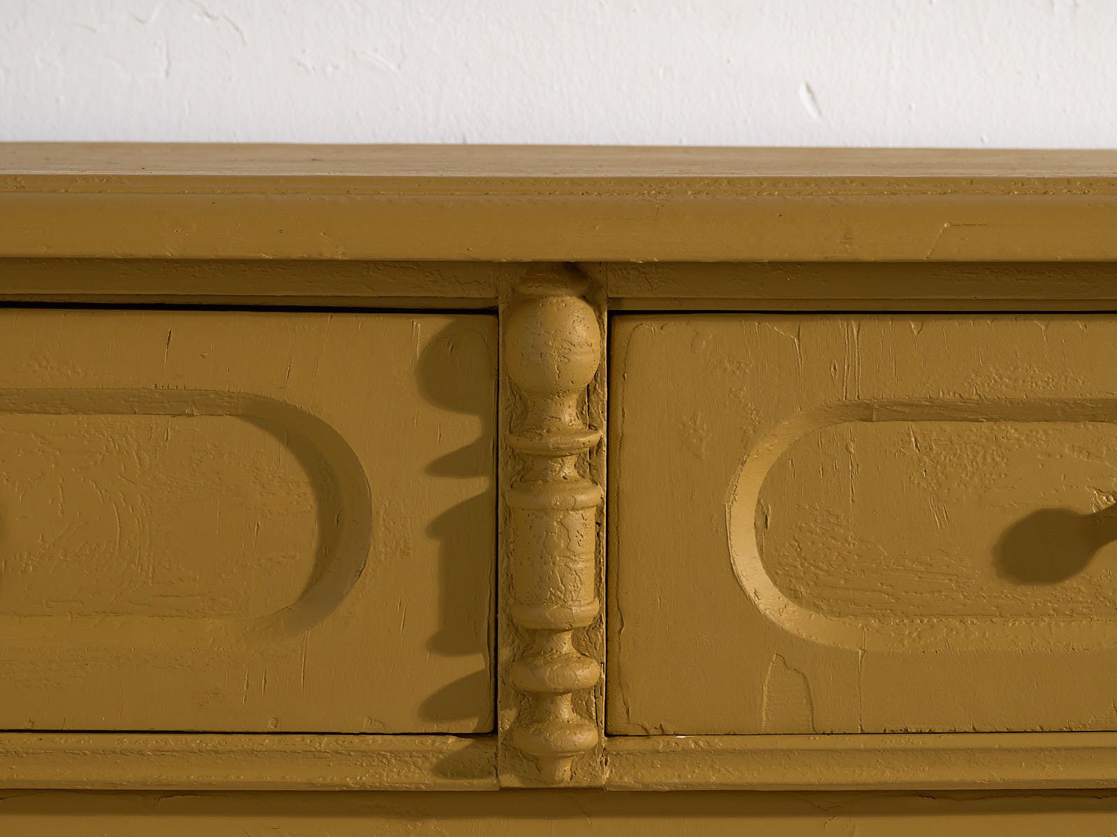 Large Antique Mustard Chest Of Drawers (C.1920) #78 photo vintage