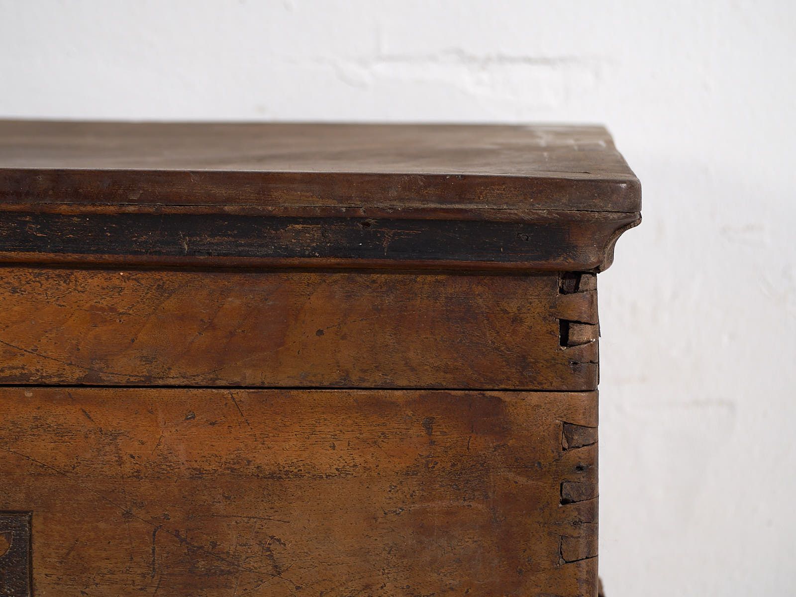 Antique Chest With Engraved Floral Motifs (C.1920) #14 photo 1586.0