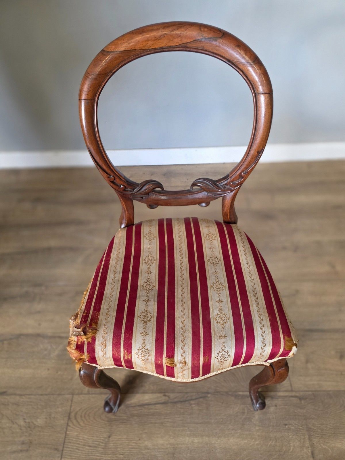 Furniture Set Of 6 Rosewood Victorian Balloon Back Chairs photo