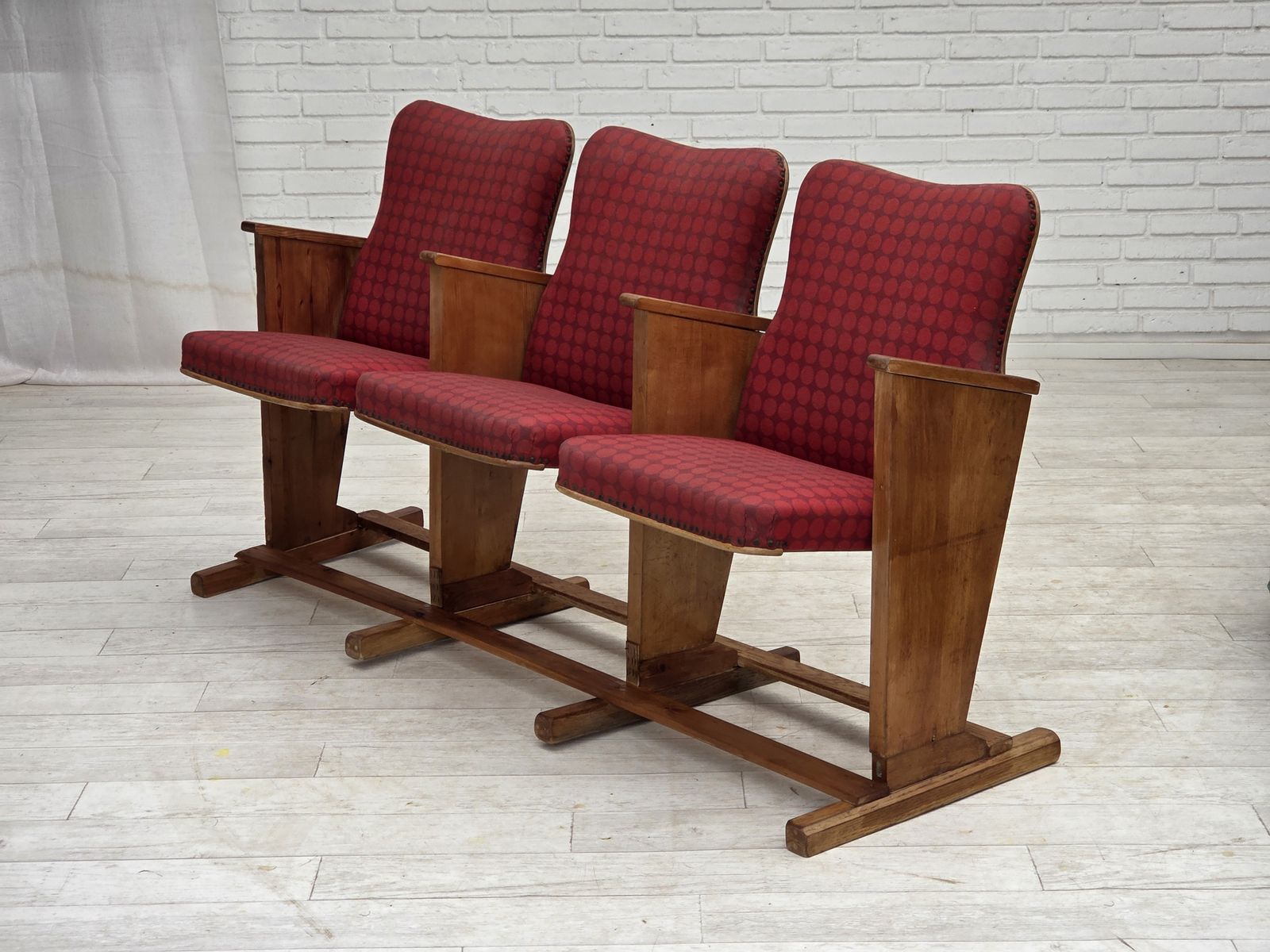 1960s, Danish Cinema/Theater Armchairs, Original Condition. photo vinterior