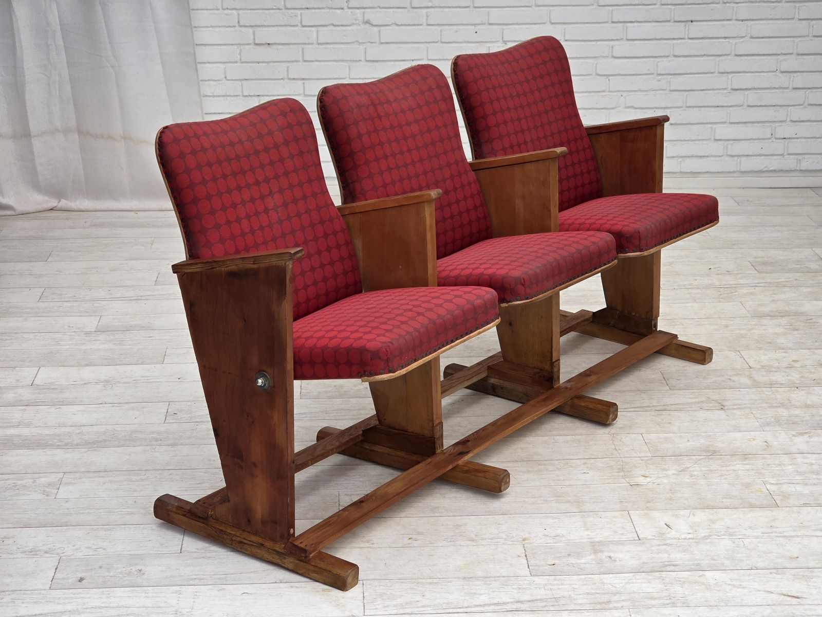 photo for sale 1960s, Danish Cinema/Theater Armchairs, Original Condition.