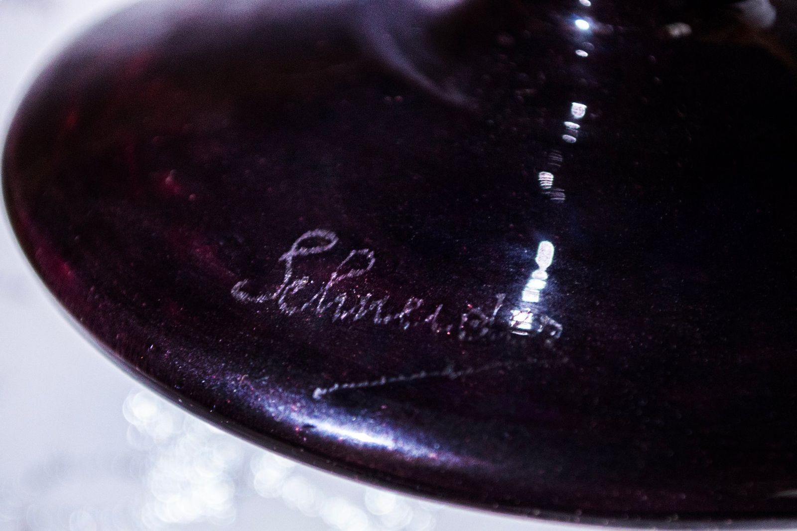 French Art Nouveau Blown Glass Bowl Centerpiece By Charles Schneider, 1920s photo vinterior