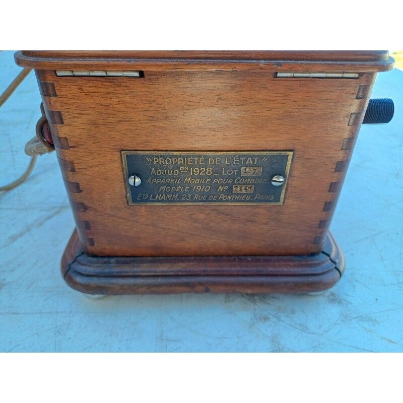 Ericsson And Picart Lebas 1910 Hand Crank Telephone photo furniture