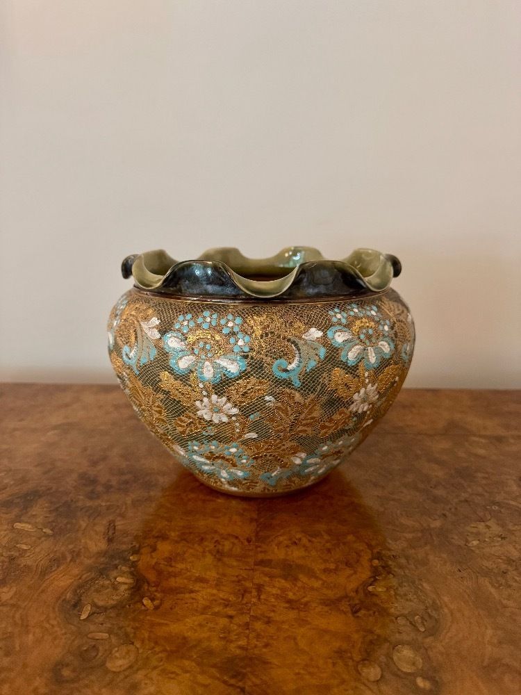 Stunning Quality Antique Doulton Burslem Jardiniere