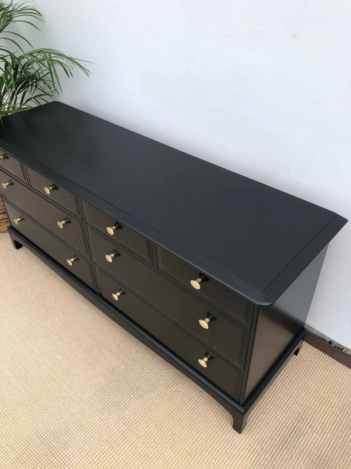 photo for sale Stag Minstrel Captains Chest Painted Black