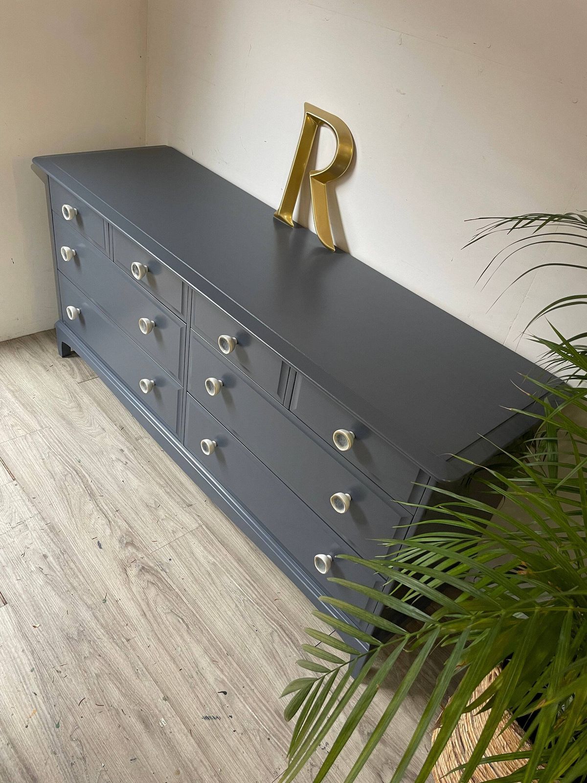 Stag Minstrel Furniture, Captains Chest, Blue photo 1095.0
