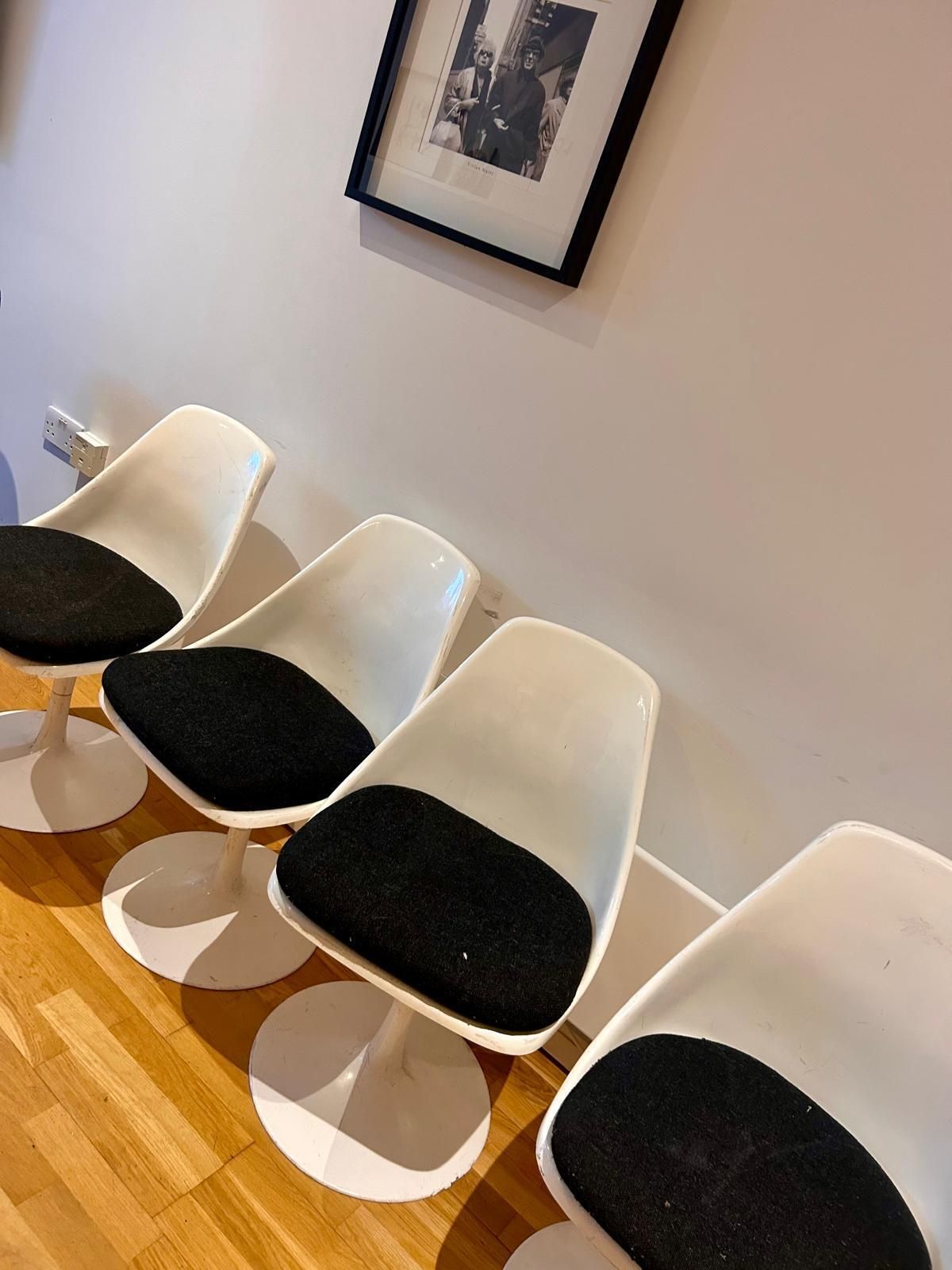 Set Of 4 Vintage 70s Tulip Chair For Play photo furniture