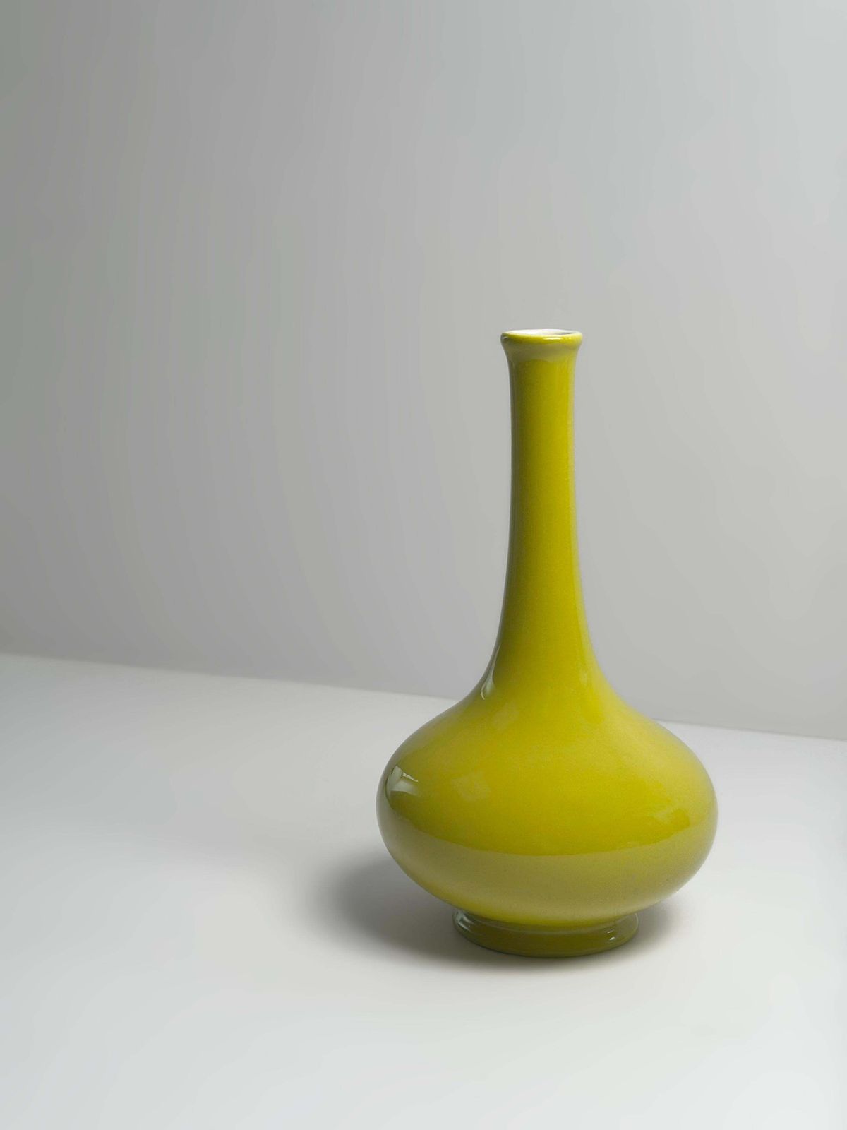 Chartreuse Green Ceramic Bud Vase By Carlton Ware, England, 1960s photo vinterior