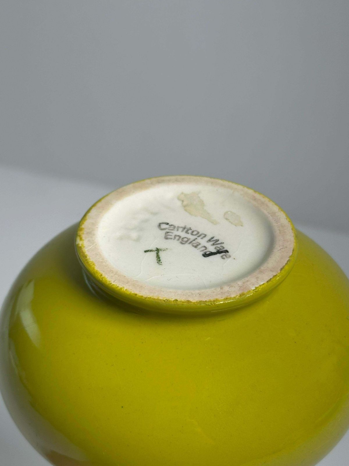 Chartreuse Green Ceramic Bud Vase By Carlton Ware, England, 1960s photo vintage