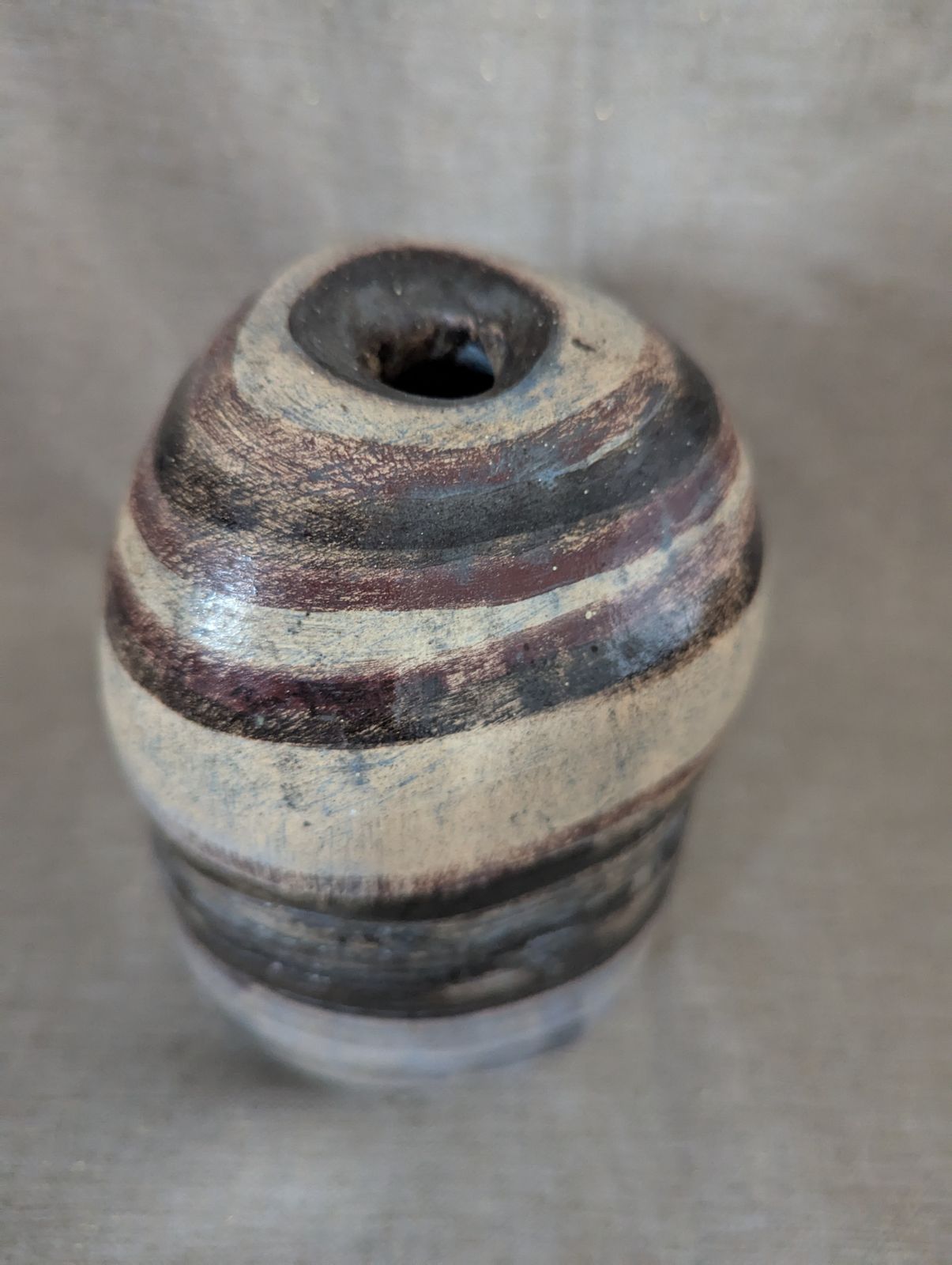 The Crossing” — Signed Watercolor & Sculptural Pottery Vessel | Curated Duet photo furniture