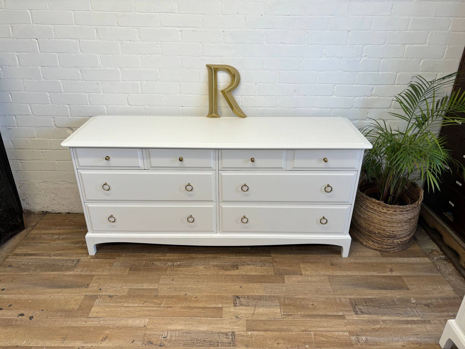 Stag Minstrel Captains Chest Painted White photo for sale