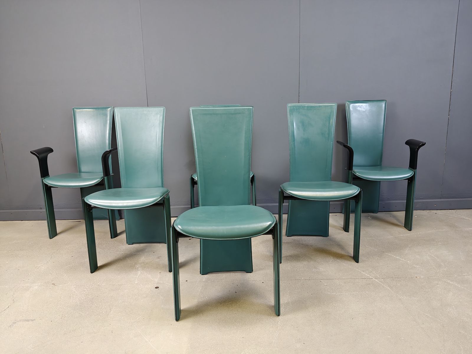 Vintage Dining Chairs By Pietro Costantini, 1980s, Set Of 6