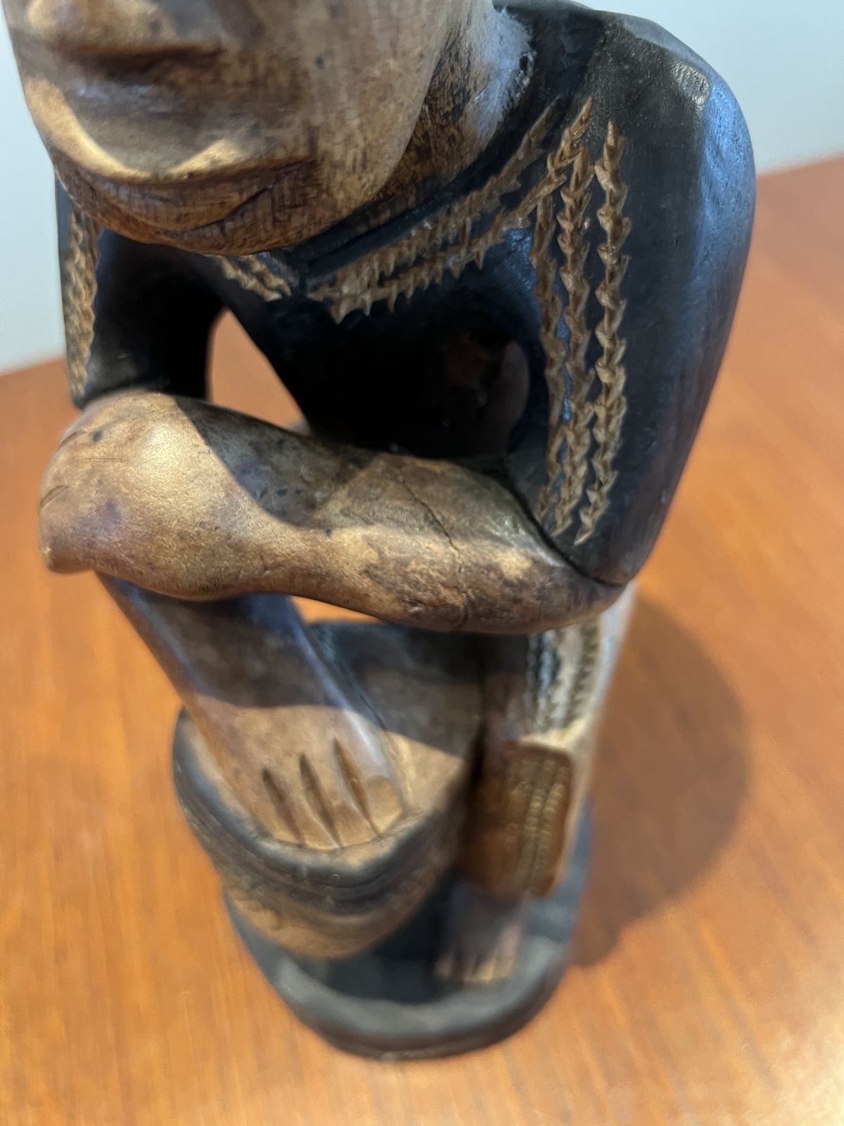Rare Vintage South American Folk Art Wooden Sculpture photo 120.0