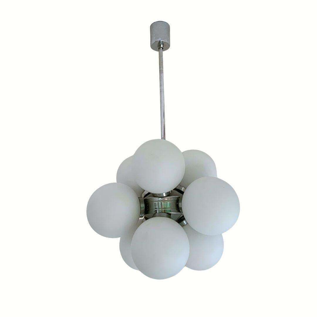 Space Age Sputnik Chandelier With 8 Glass Globes From 1960s photo furniture