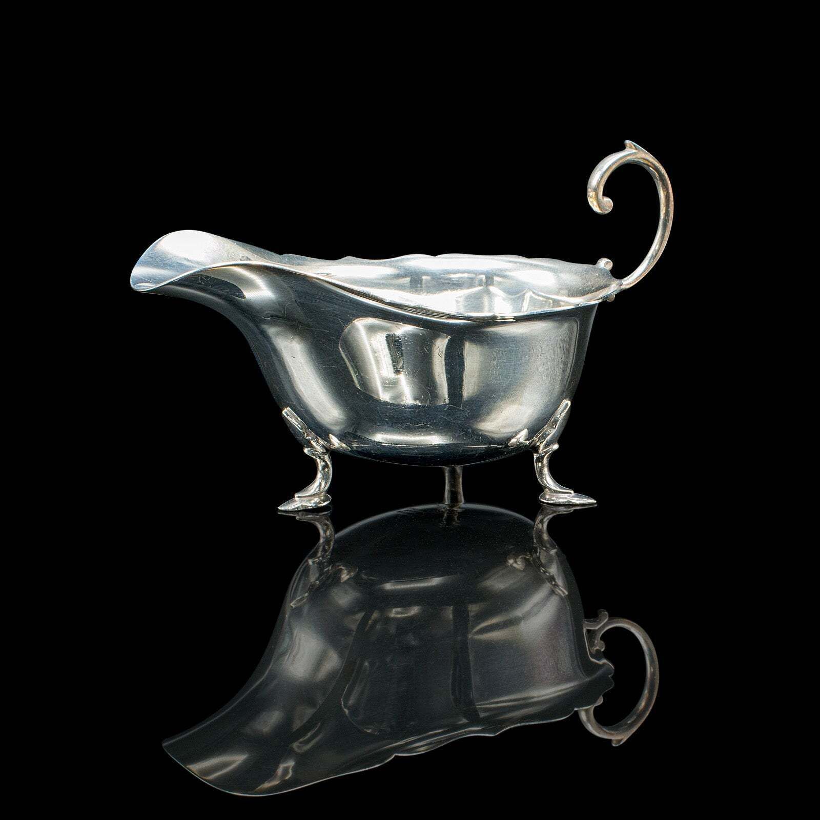 Trio Of Antique Sauce Dishes, English, Silver Plated, Condiment Pots, Edwardian photo furniture