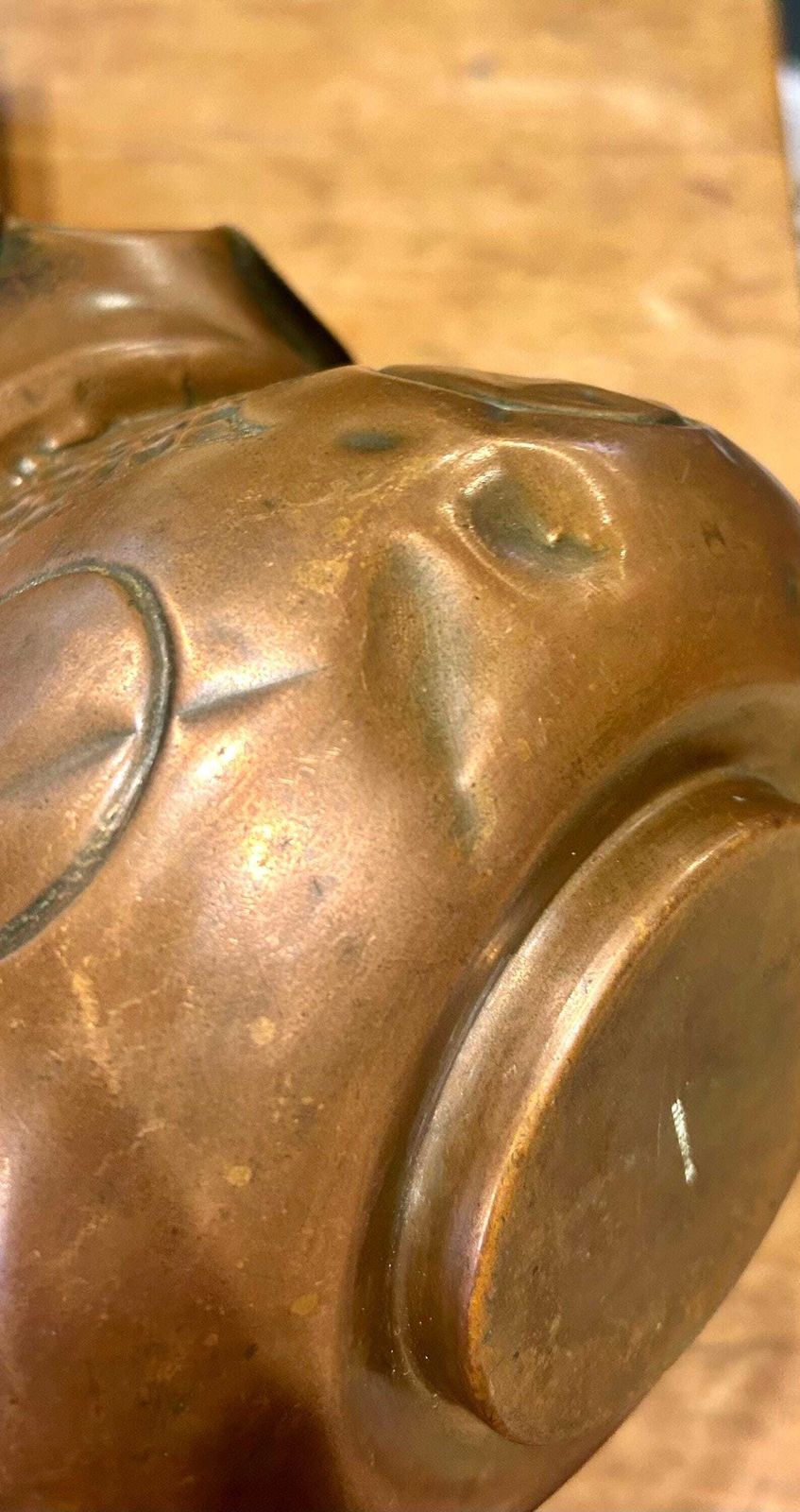 Townsend Arts And Crafts Antique Jardinière Planter Pot Plant Copper Box Industrial Antique Vintage Victorian Stand Holder Vase photo buy