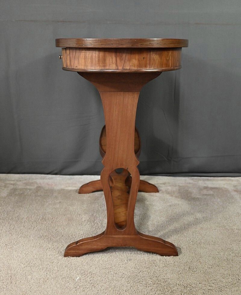 photo furniture Mahogany And Rosewood Marquetry Coffee Table, Louis XVI Style – Late 19th Century