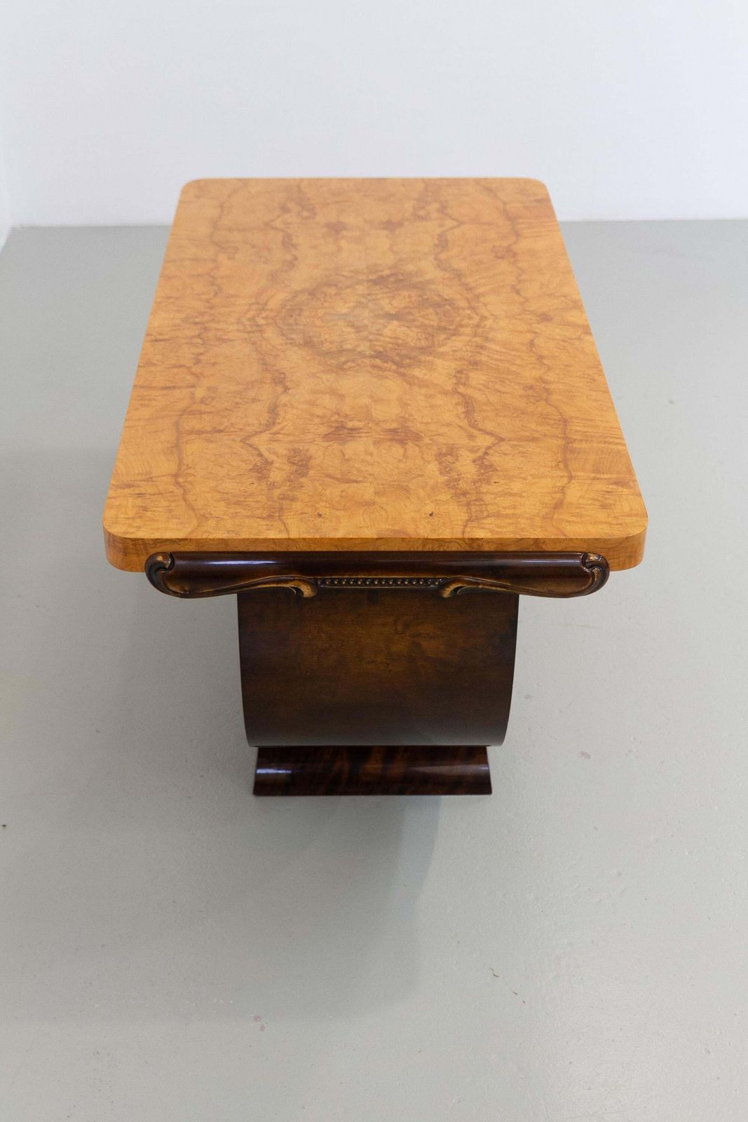 Norwegian Art Deco Burl Console Or Coffee Table By Aase Dreieri, 1930s. photo 1423.0