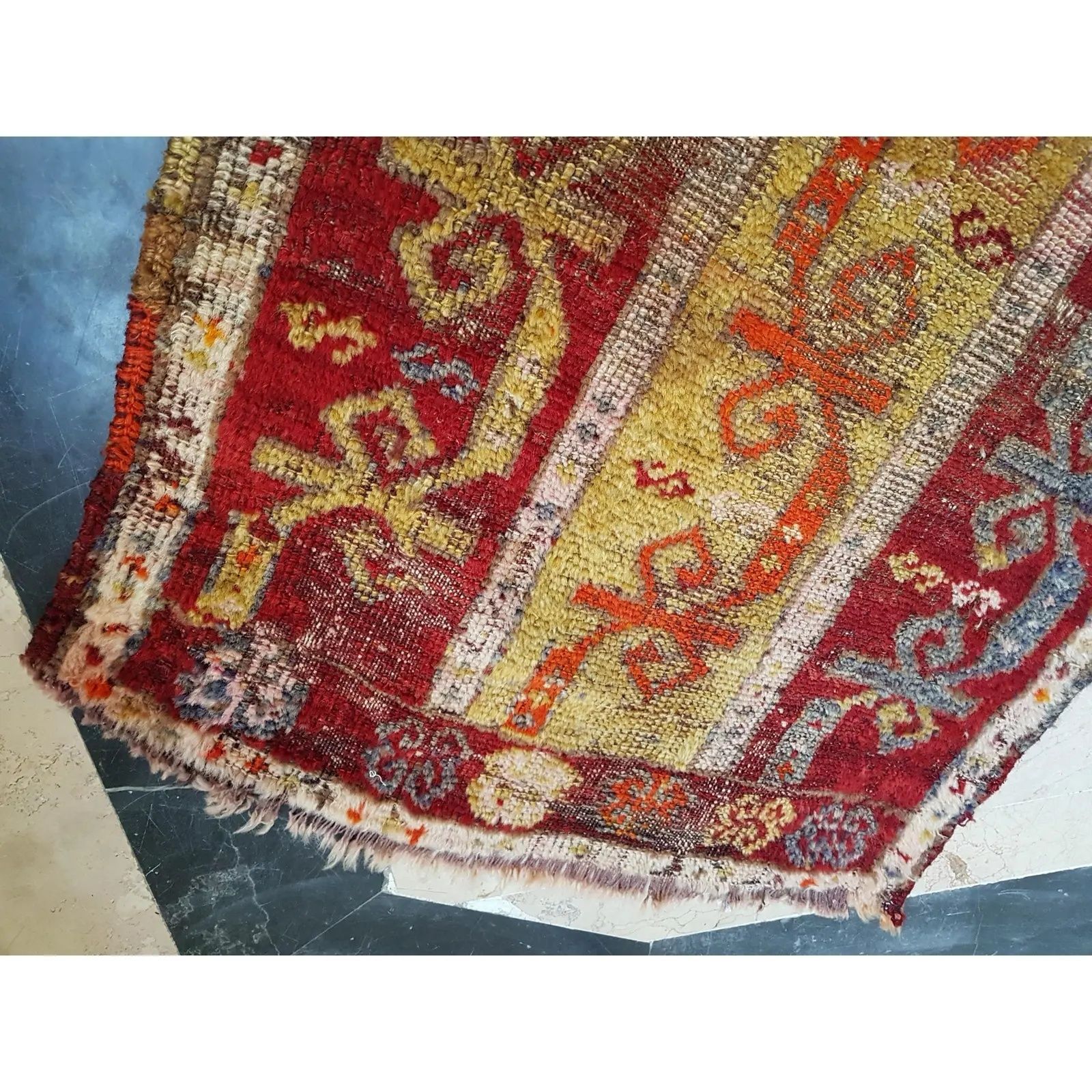 Turkish Oushak Rug Yastik Accent With Soft Color 1'10" X 3'3" photo vinterior