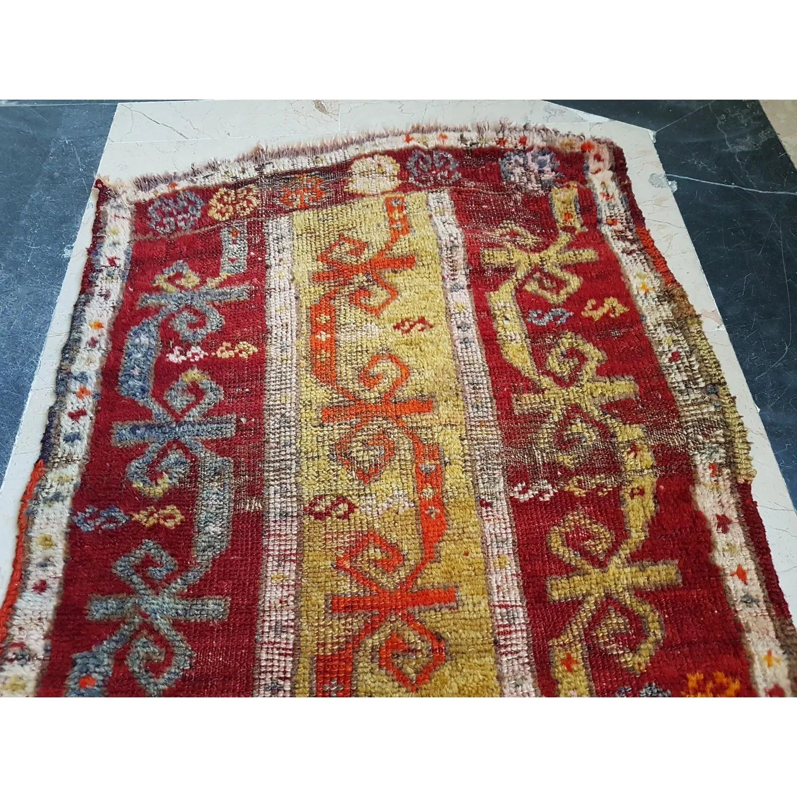 Turkish Oushak Rug Yastik Accent With Soft Color 1'10" X 3'3" photo vintage