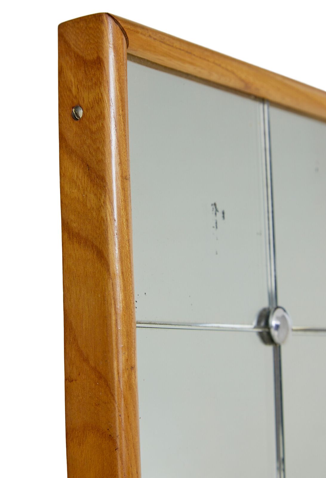 Tall Mid Century Swedish Harlequin Wall Mirror photo for sale