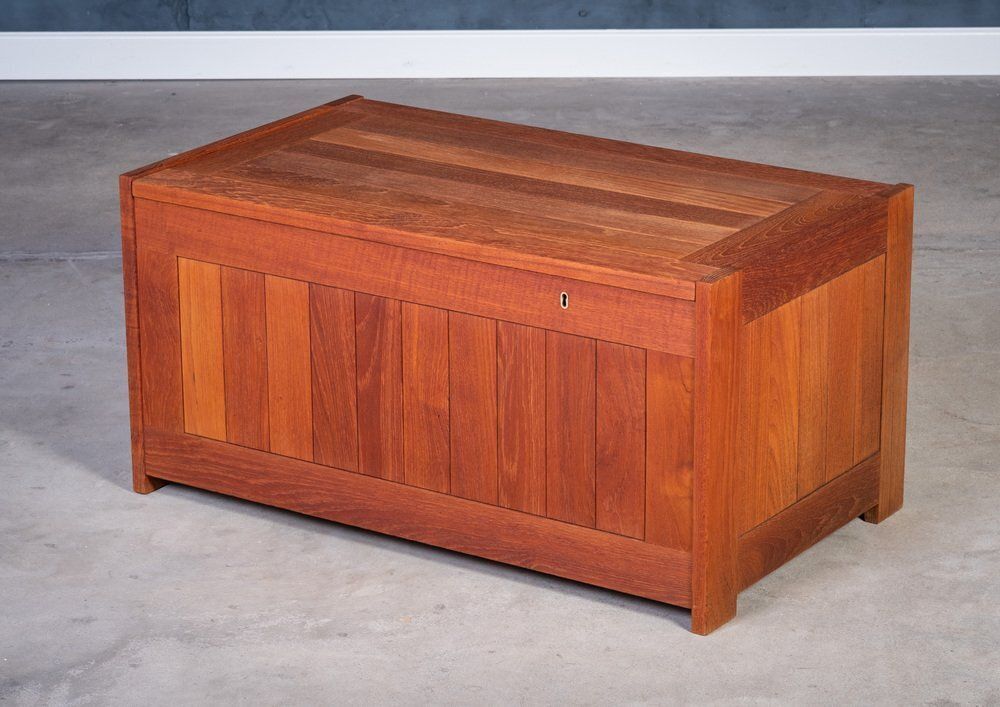 Teak Chest By O. Schjøll & B. K. For Randers Møbelfabrik, Denmark, 1960s