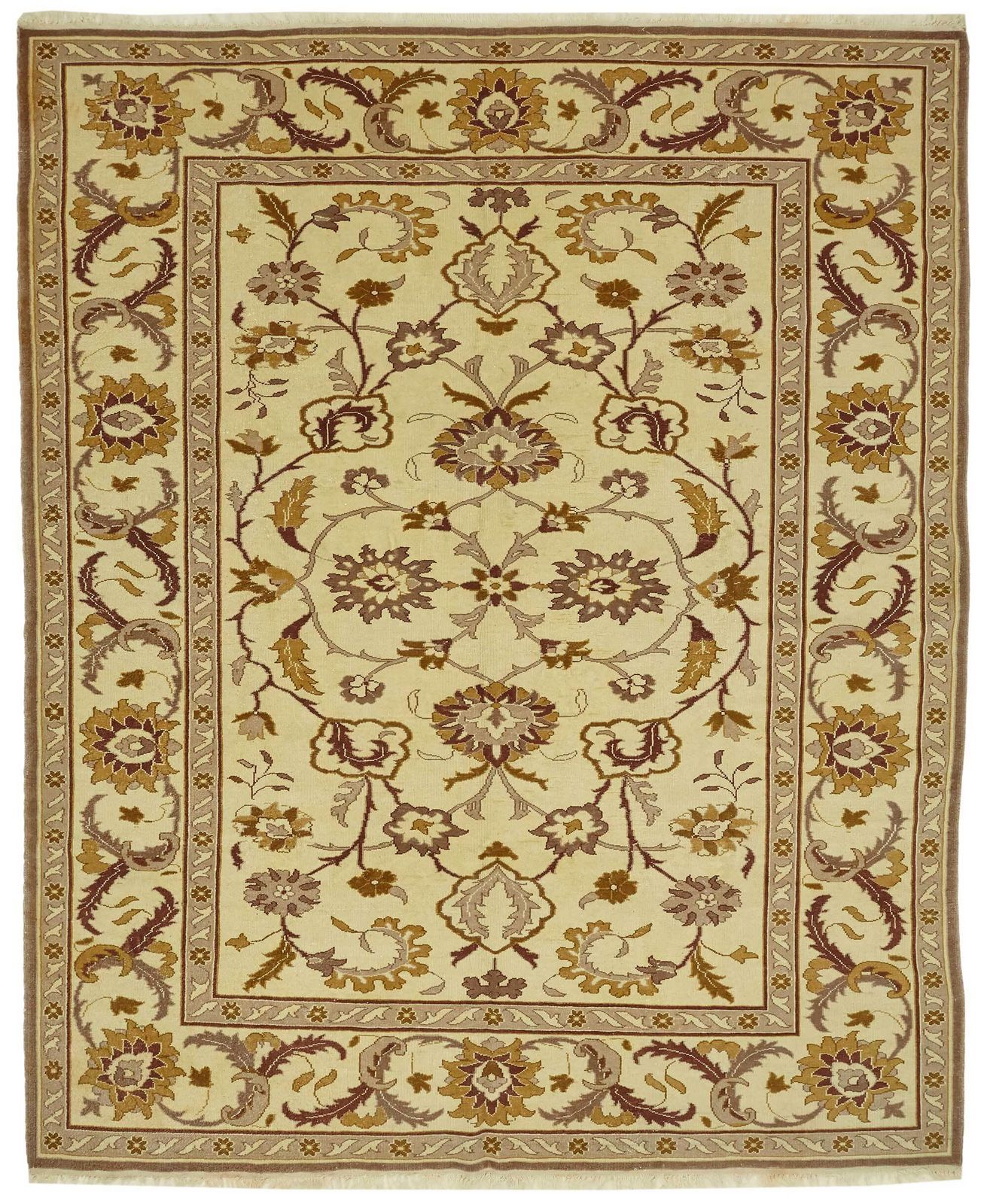 Vintage Hand Knotted Large Rug 246 Cm X 300 Cm