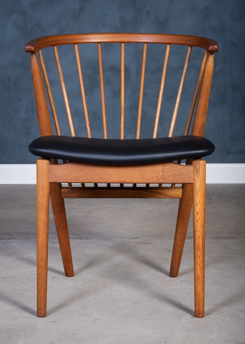 Teak And Oak Chair By Helge Sibast For Sibast Møbelfabrik, Denmark, 1960s photo for sale