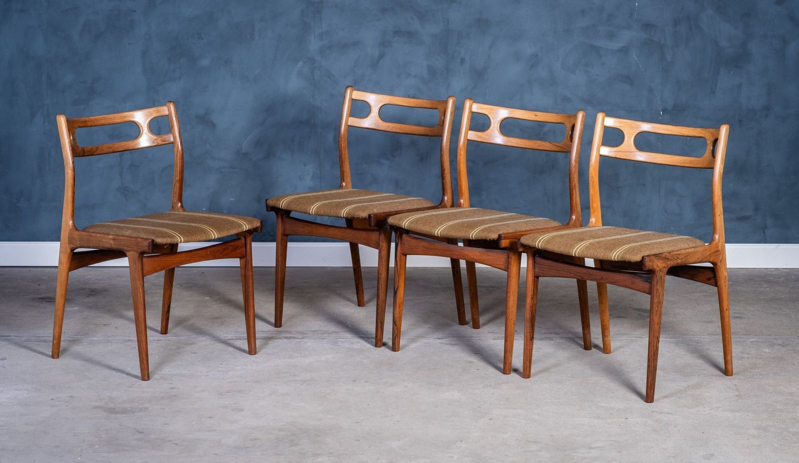 Model 138 Eetkamerstoelen Van Johannes Andersen Voor Uldum Møbelfabrik, Jaren 1960, Set Van 4