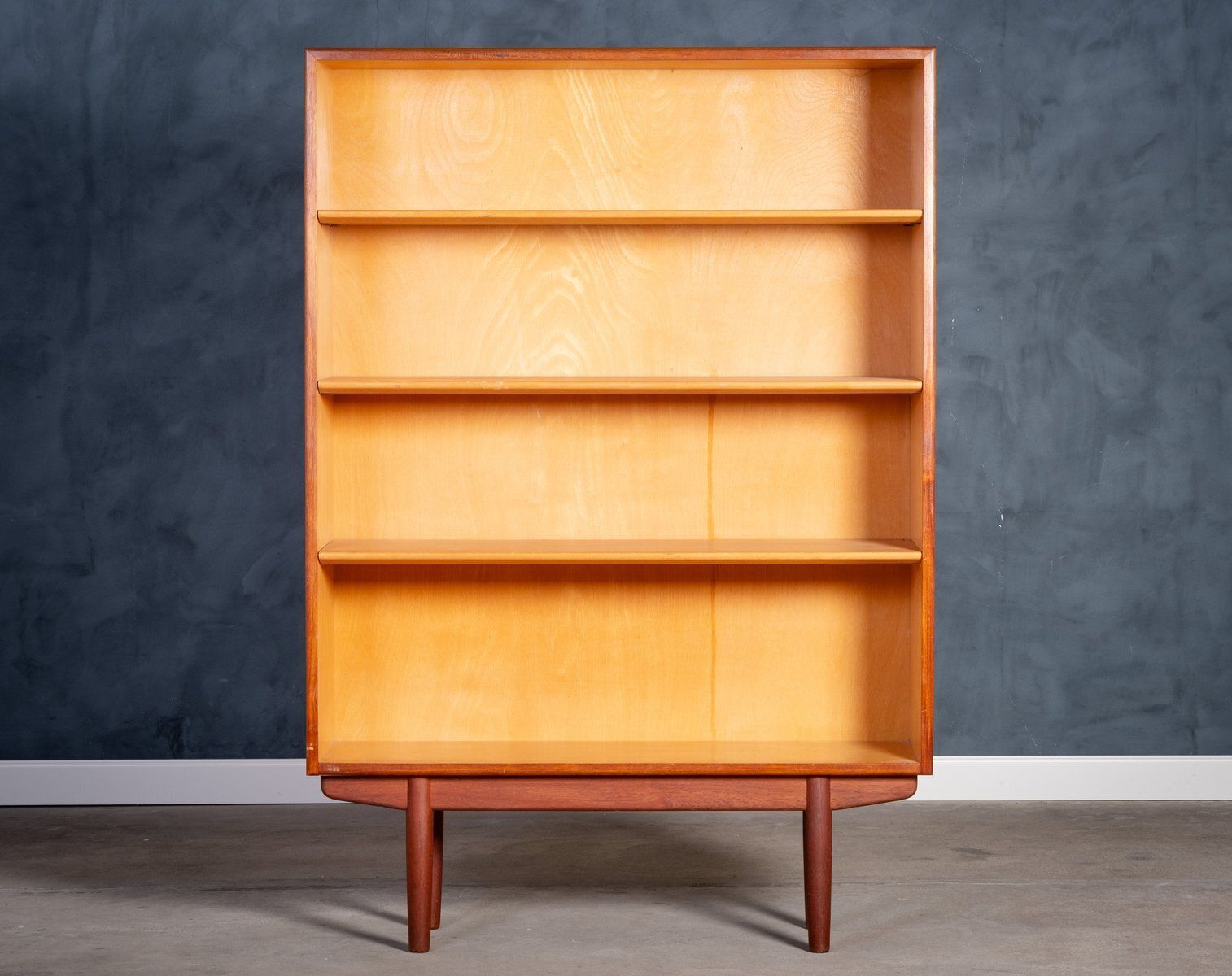 Teak Bookcase By Børge Mogensen For Søborg Møbelfabrik, 1960s photo for sale