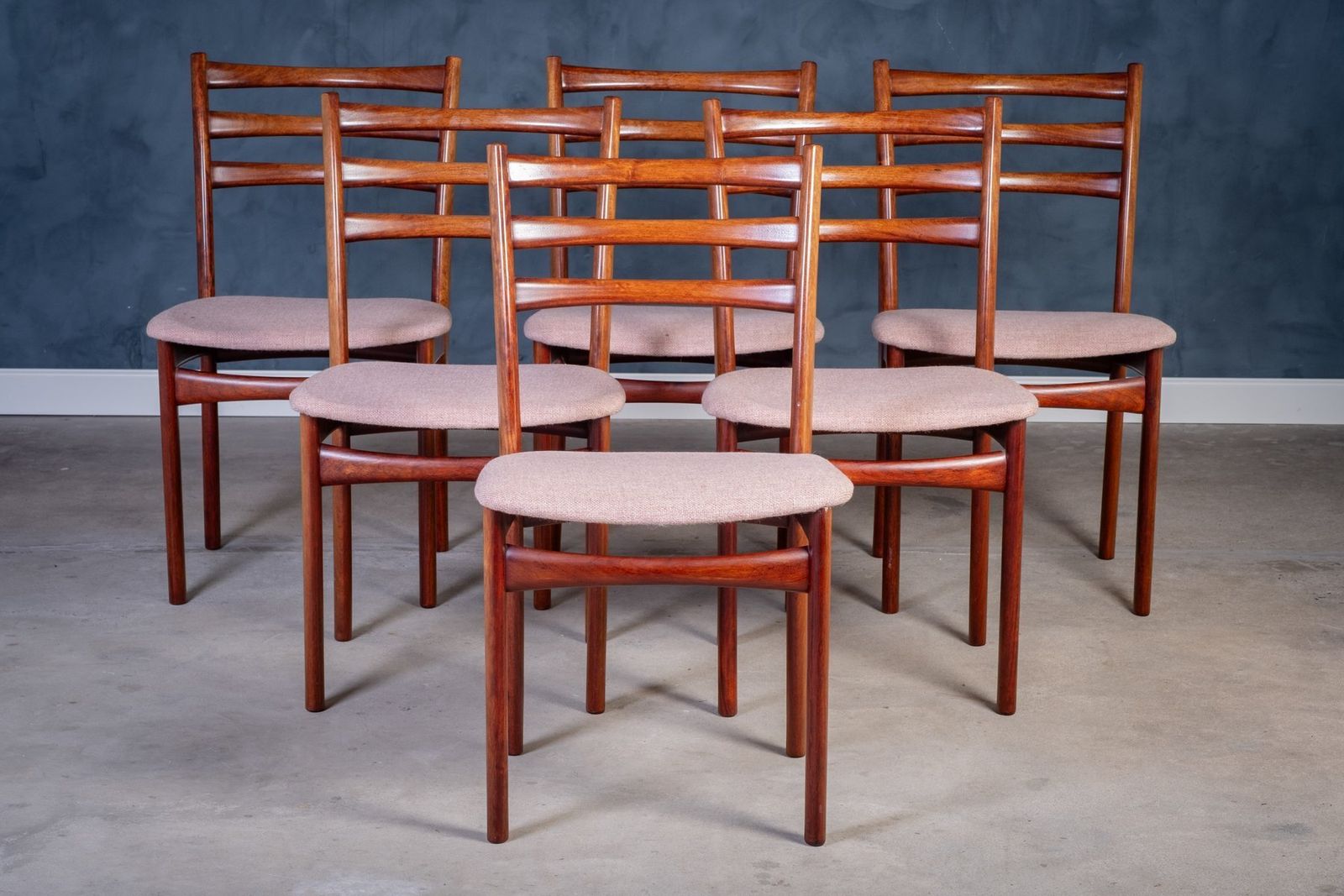 Vintage Mahogany Dining Chairs From Skovby Møbelfabrik, 1970s, Set Of 6 photo for sale