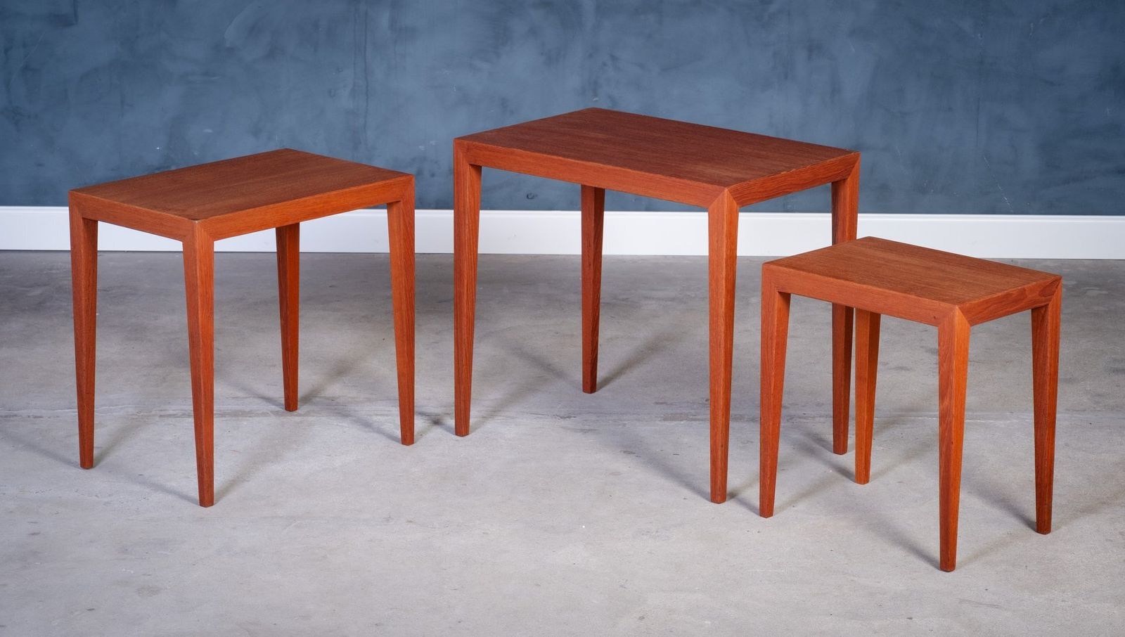 Nesting Tables In Teak By Severin Hansen For Haslev Møbelfabrik, 1950s, Set Of 3 photo 817.0