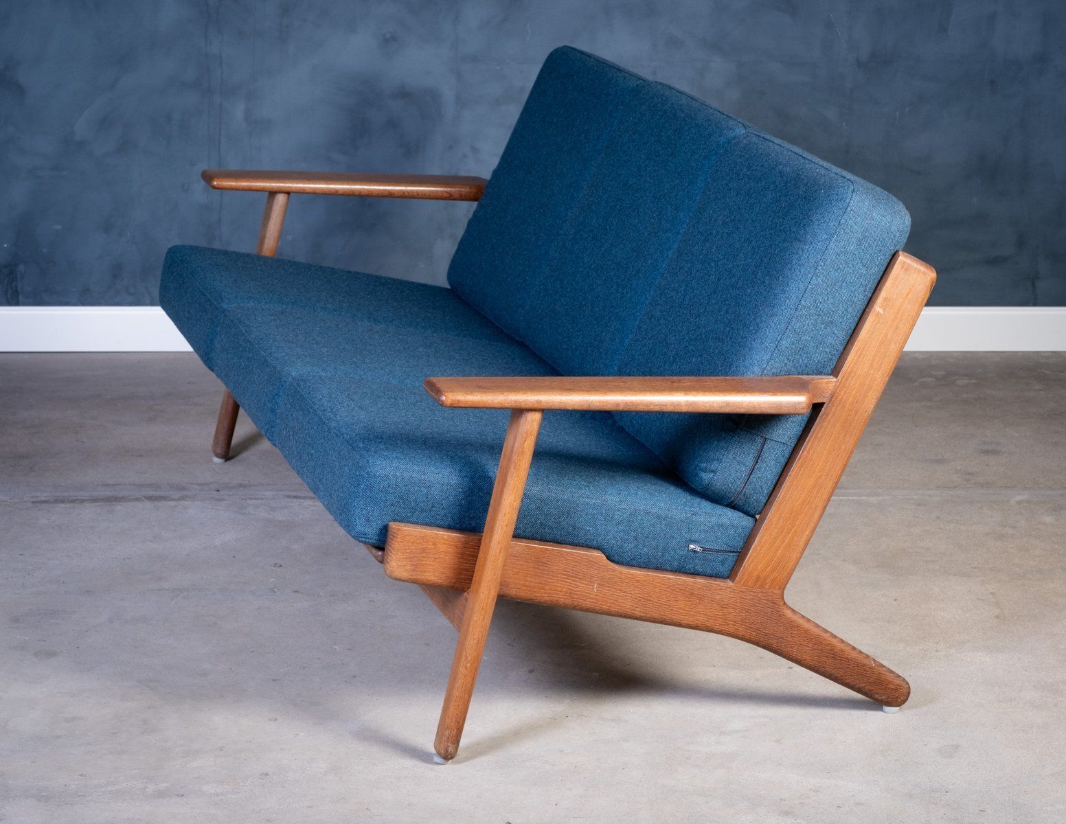 Ge290 Three Seater Sofa In Oak By Hans J. Wegner For Getama, 1960s photo for sale