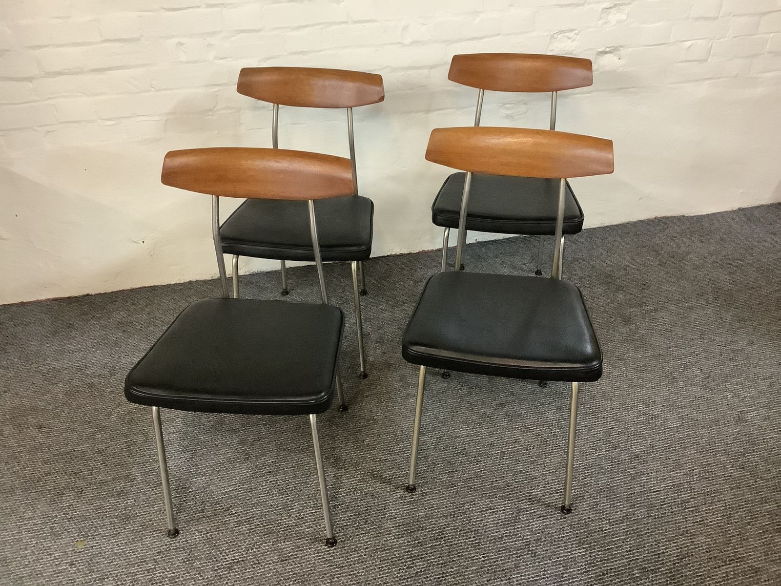 Set Of Four Stag S Range Dining Chairs. Designed By John & Sylvia Reid 1960s. photo furniture
