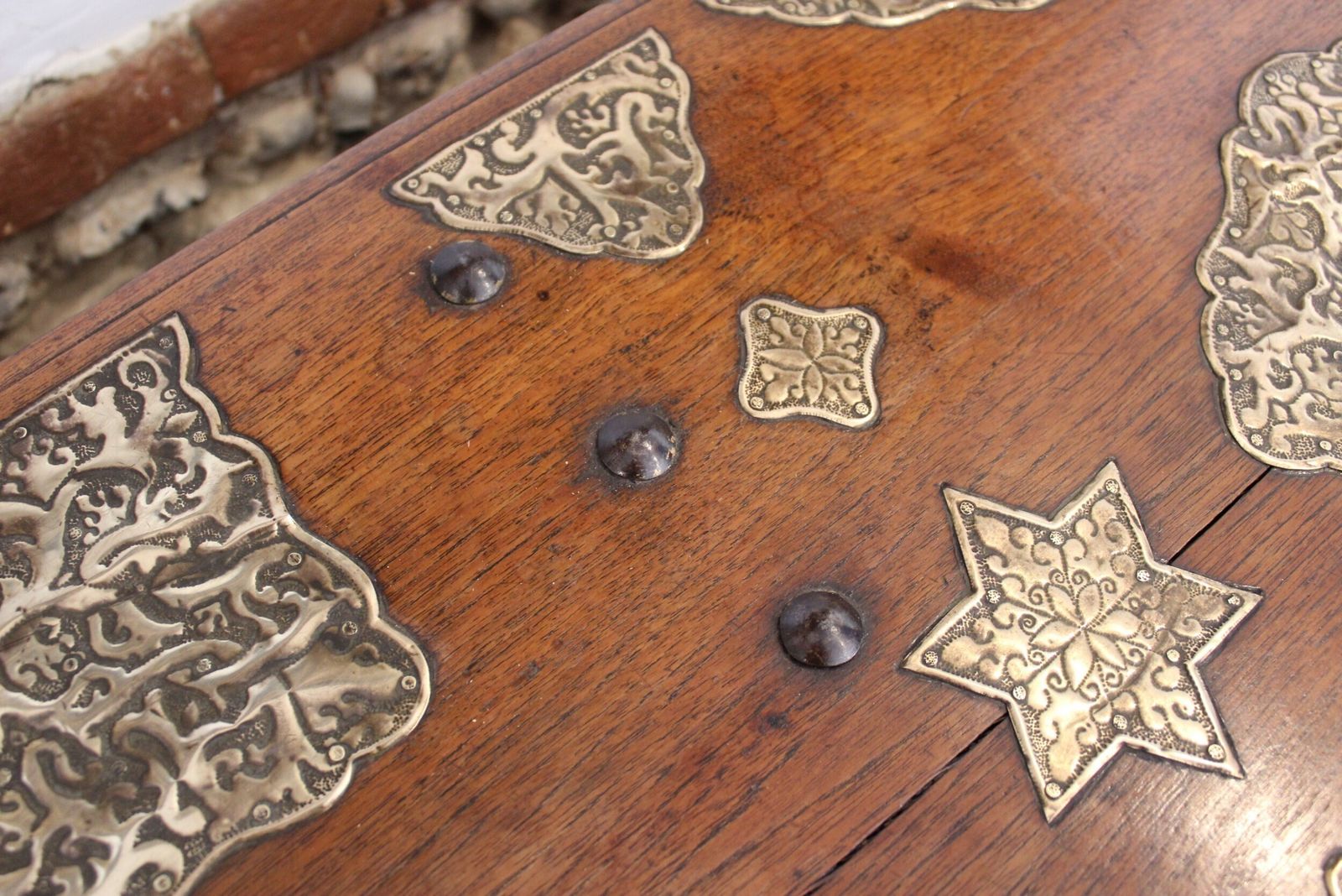 Chest Trunk Coffer Stunning Rare Zanzibar Teak And Brass C1850 photo 1165.0