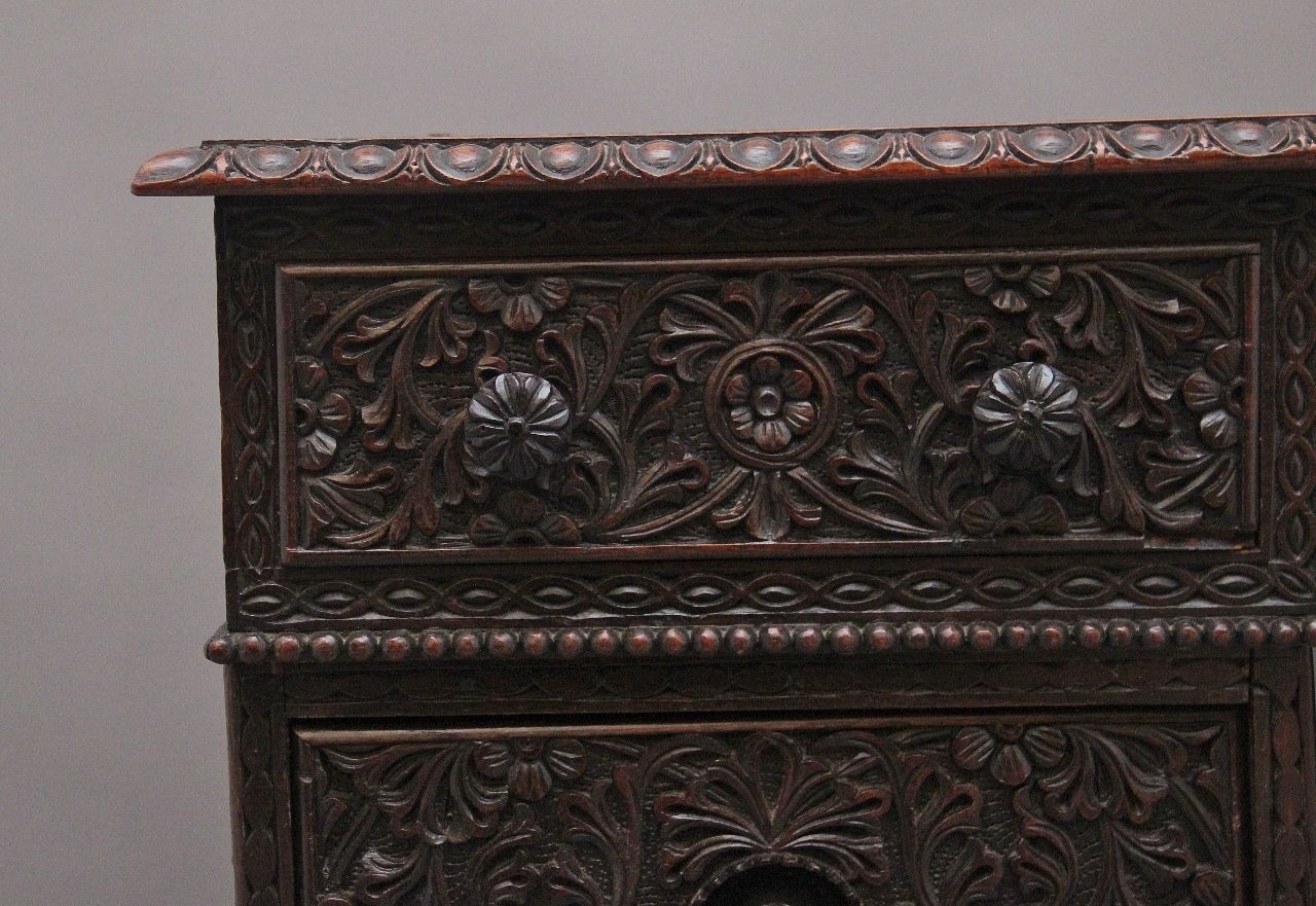 photo furniture Early 19th Century Anglo Indian Carved Partners Desk