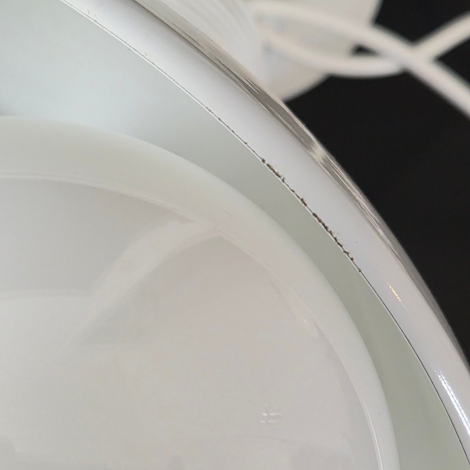 photo furniture Vintage 1960 Steel White Lacquer Pendant Chandelier Dlg Vico Magistretti Colombo