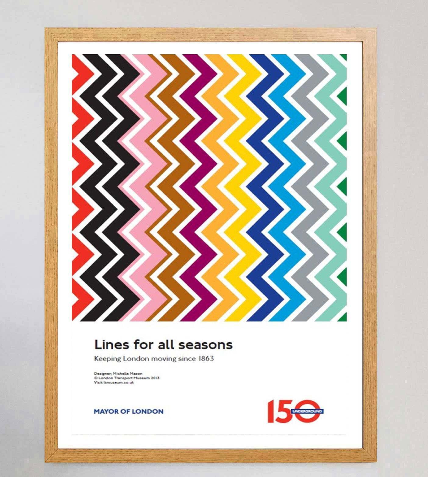 Tfl   Lines For All Seasons  Original Vintage Poster photo Art