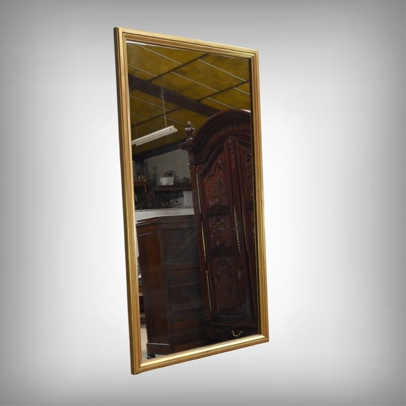 Gilded Wood Mirror, Maison Texier, Nantes – Late 19th Century photo furniture
