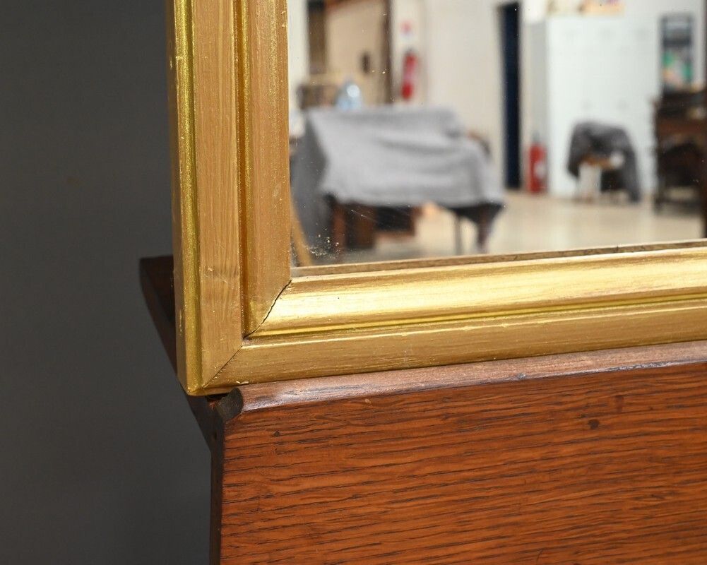 Gilded Wood Mirror, Maison Texier, Nantes – Late 19th Century photo buy