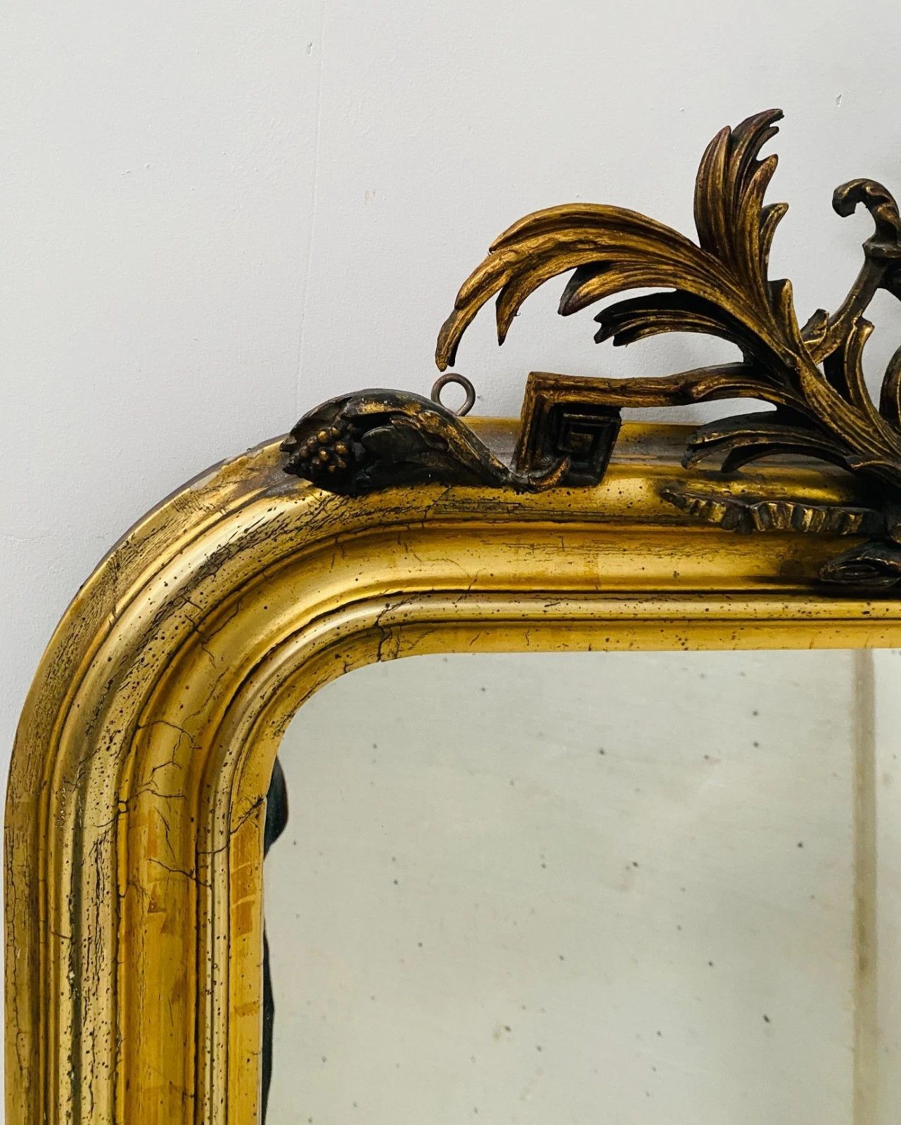 Louis XVI Style Mirror In Wood And Gilded Stucco 19th Century photo Home Decor