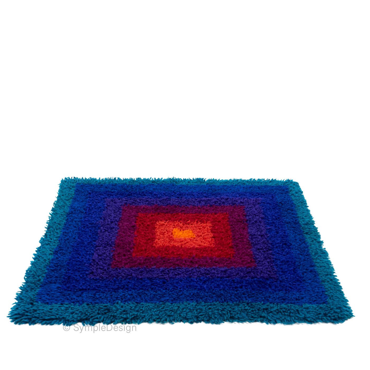 Verner Panton Square Rug, Mira Carré – 1970s
