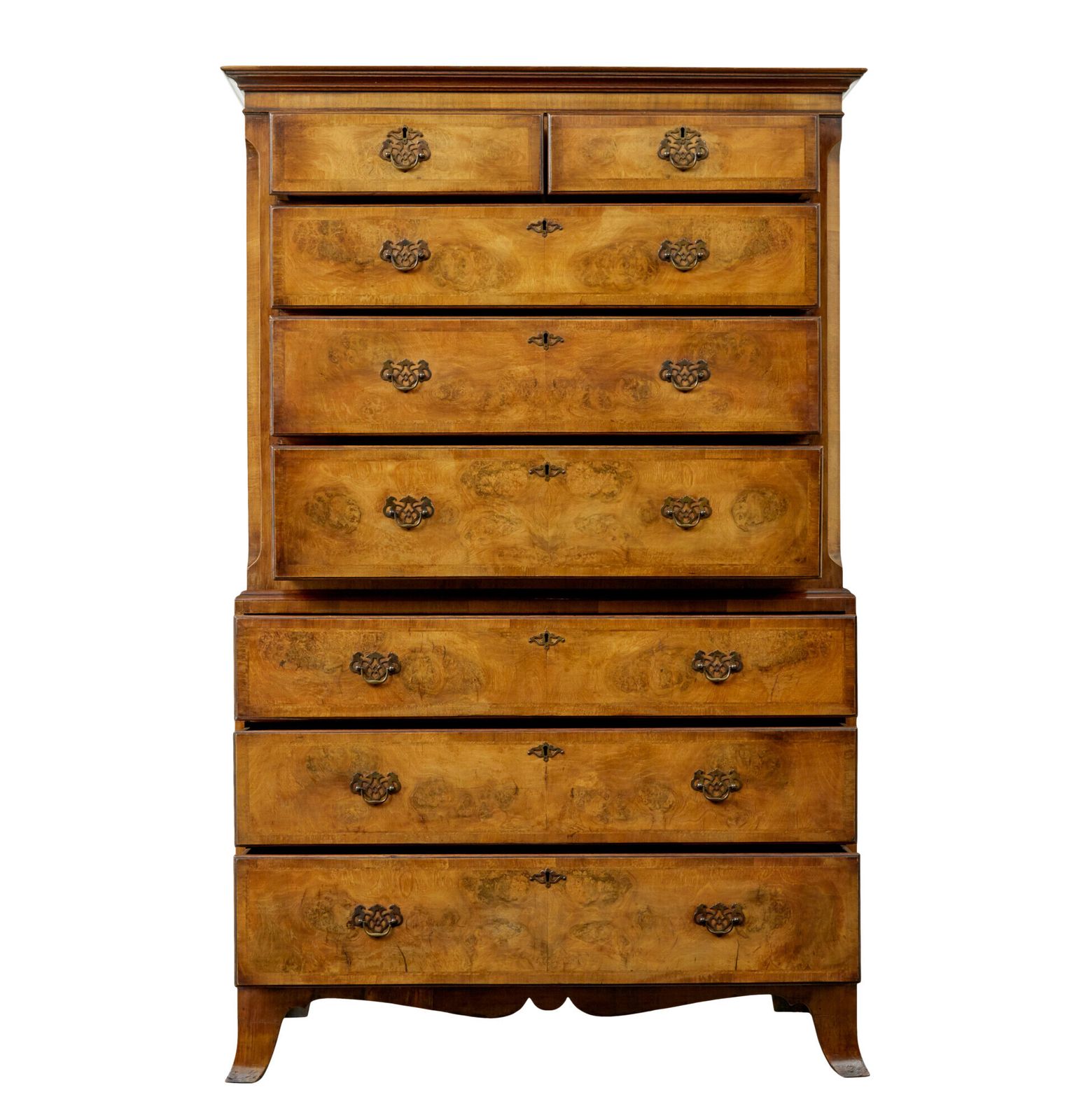 Late Georgian 19th Century Walnut Chest On Chest photo buy