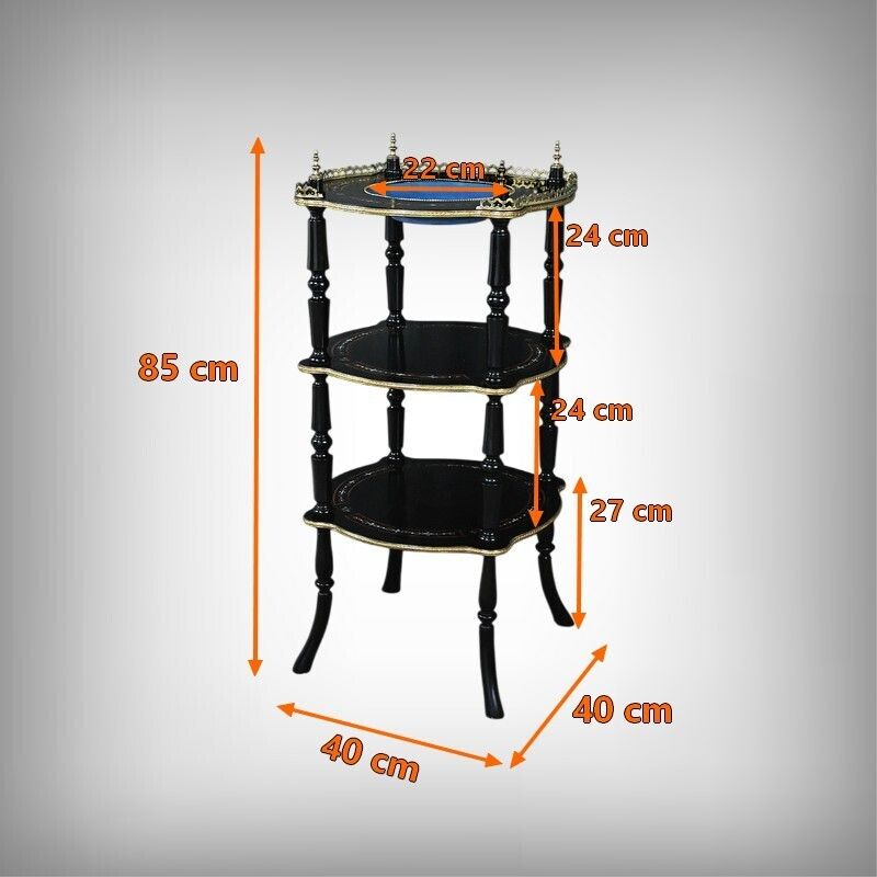 photo buy Blackened Wooden Stand, “Portrait Of Louis XVI”, Napoleon III Period – Mid 19th Century