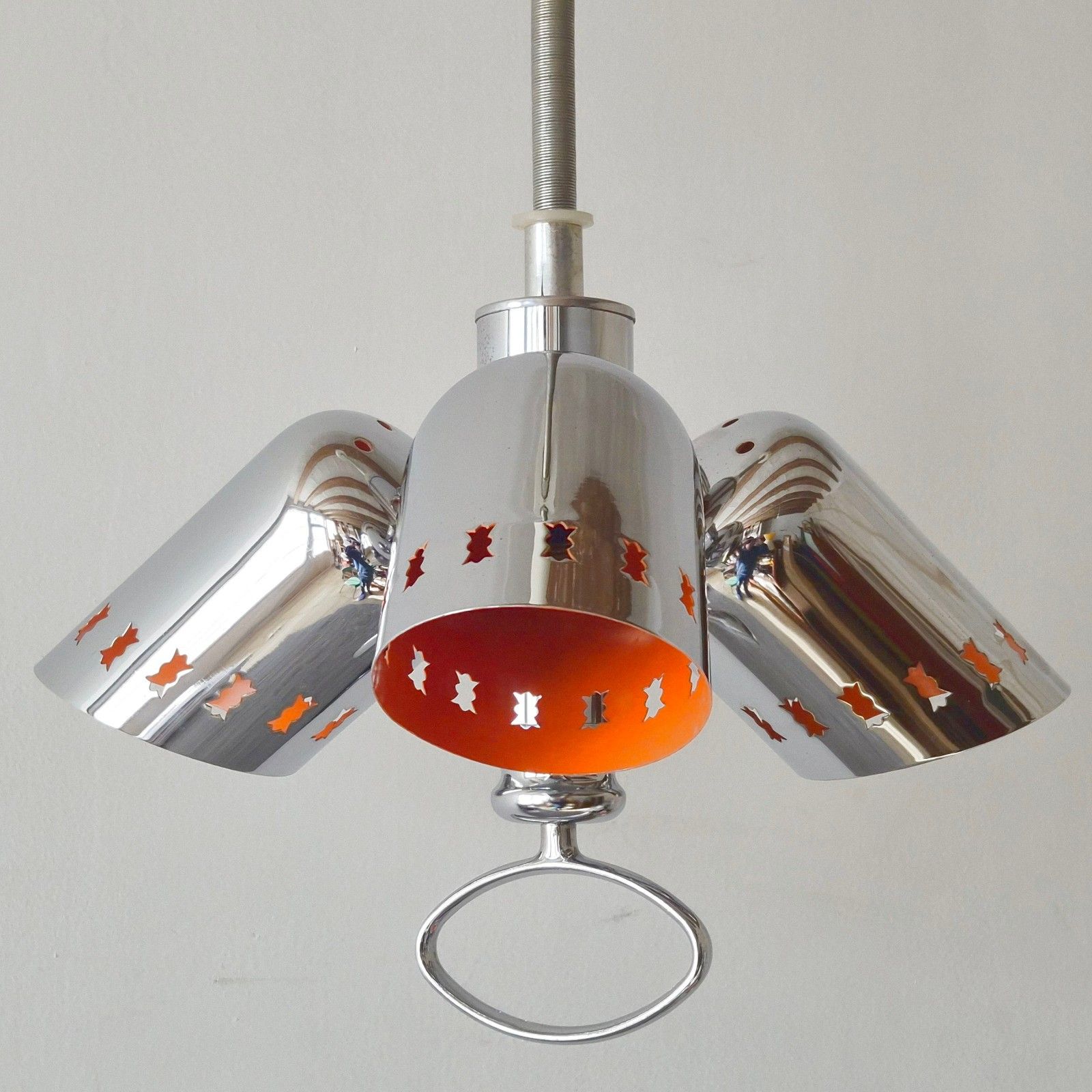 Vintage Monte Et Baisse 1970 Fratelli Giannelli Florence 70s Suspension Chandeliers