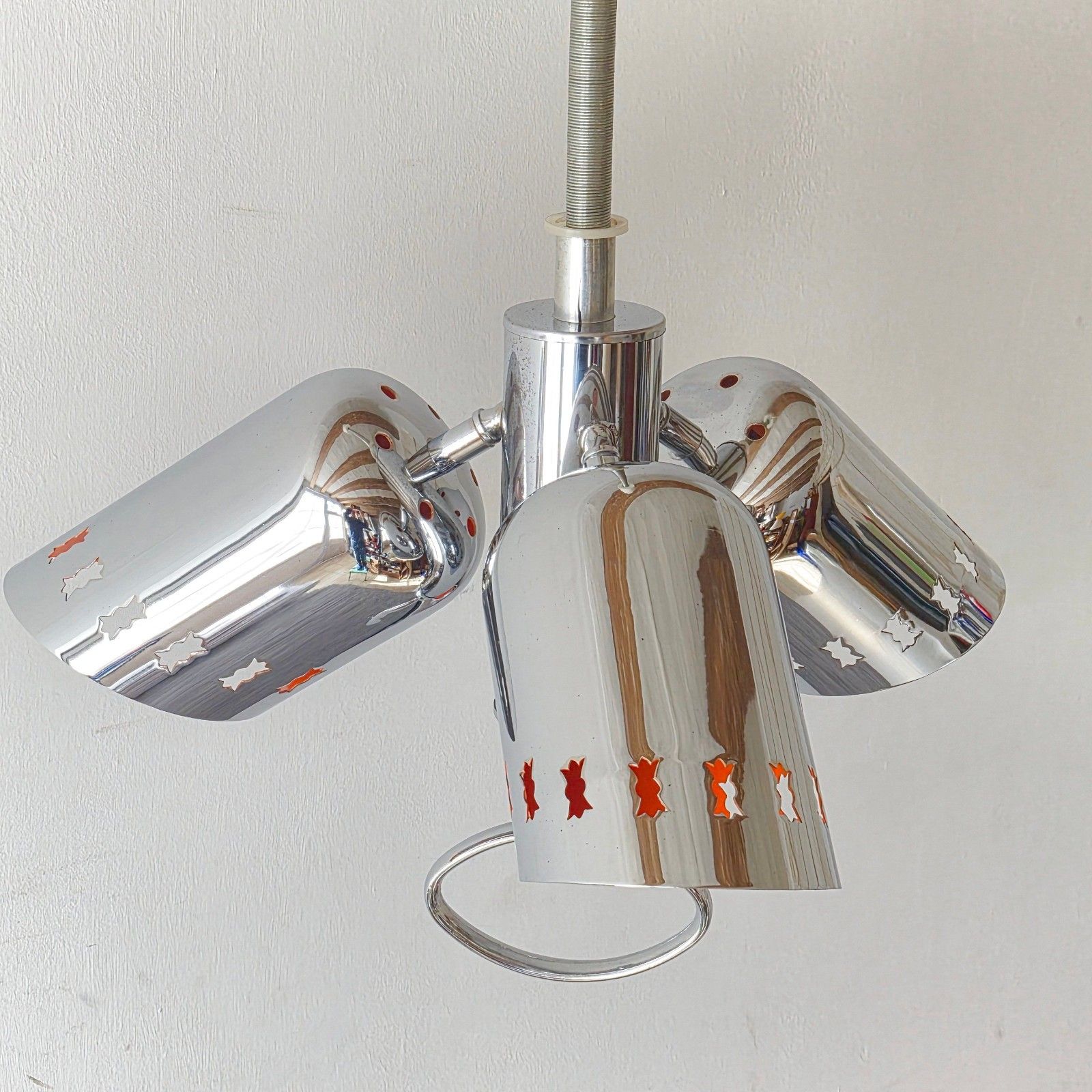 Lighting Vintage Monte Et Baisse 1970 Fratelli Giannelli Florence 70s Suspension Chandeliers photo