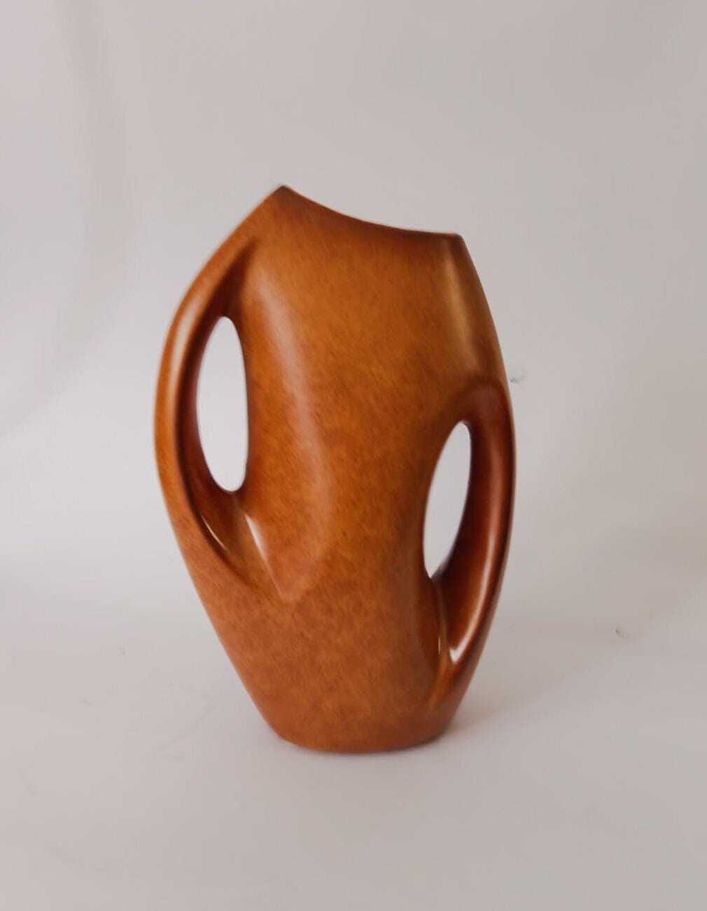 Bertoncello Vintage Space Age Futurist Ceramic Vase Designed By Roberto Rigon From The 1970s